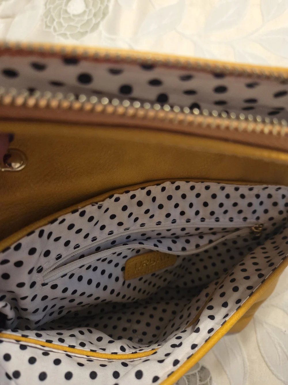 Urban Expressions Yellow Chain Strap Crossbody Bag - Women's Shoulder Purse - Picture 7 of 9
